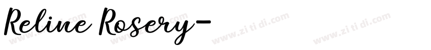 Reline Rosery字体转换